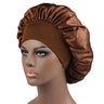 High Elastic Satin Solid Sleeping Hat 1Pcs Hair Care Bonnet Nightcap Multi-color Reusable Women Home Sleeping Cap Accessories