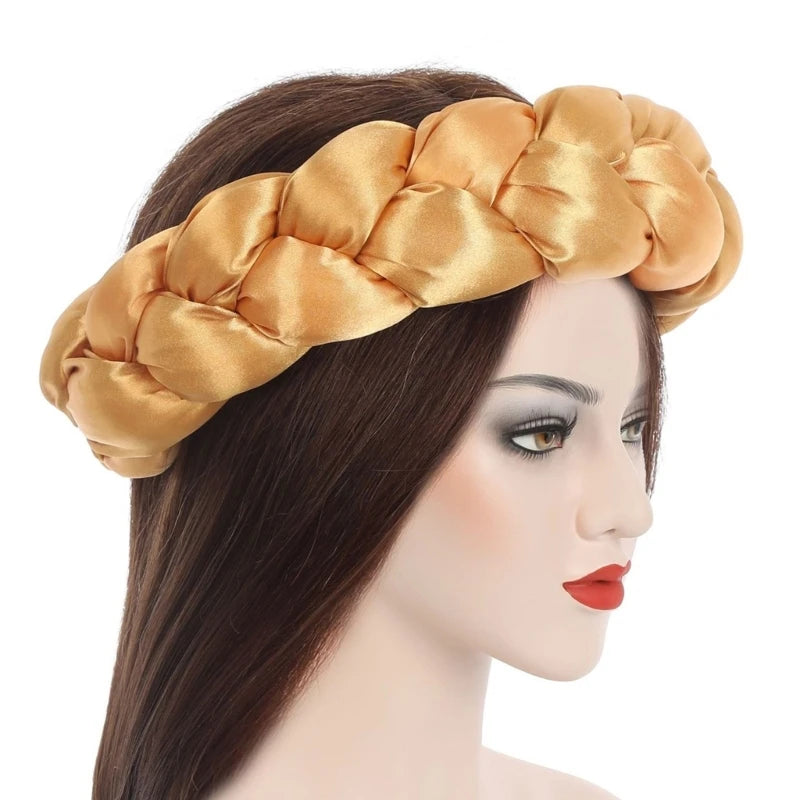Twisted Hair Band Office Headbands Party Hairband Latest Satins Sports Headwear for Stylish Men and Women