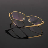 BETSION New Retro Square Pure Titanium Upscale Men Optical Glasses Frames Women Fashion Prescription Eyeglasses