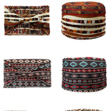 Boho Headbands For Women Fashion Wide Headscarf Bohemian Yoga  Workout Head Bands Hair Accessories Band
