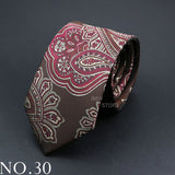 New Design Wedding Men Tie Grey Brown Green Paisley Flower Neckties Men Business Dropshipping Groom Collar Accessories Gift