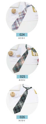 Ladies JK Ties Women Striped Neck Tie Girls Japanese Style for Jk Uniform Ties Cute Necktie Plaid Uniform School Accessories