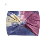 Bohemian Wide Stretch Headbands Multi-color Tie-dyed Yoga Sweatband Turban Head Wrap Bandana Women Hair Accessories Wholesale