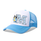 Blueyi Bingo Kids Baseball Cap Cartoon A-Z Letter Print Sun Hat Boys Summer Casual Caps Kawaii Adjustable Peaked Hats Child Gift