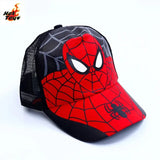 HotToys Spiderman Baseball Cap Superhero Peripheral Boys Girls Hats Cosplay Props Sunhat Childrens Gift Fashion Accessory 3-7y