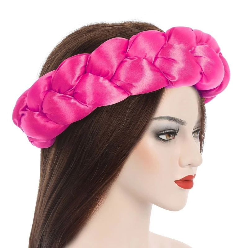 Twisted Hair Band Office Headbands Party Hairband Latest Satins Sports Headwear for Stylish Men and Women