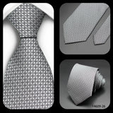 Jacquard Striped Plaid Paisley Necktie 8cm Polyester Male Narrow Tie Skinny Tuxedo Suit Shirt Gift For Business Men Accessory