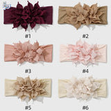 Newborn Baby Girl Headbands Baby Elastic Hair Band Head Flower Toddler Headband Cute Headwear Kids Accessories Nylon Hairban
