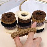 50/10Pcs New Korean Woman Big Elegant Elastics Hair Band Solid Color Scrunchies Hair Ties Ladies Ponytail Hold Hair Accessories
