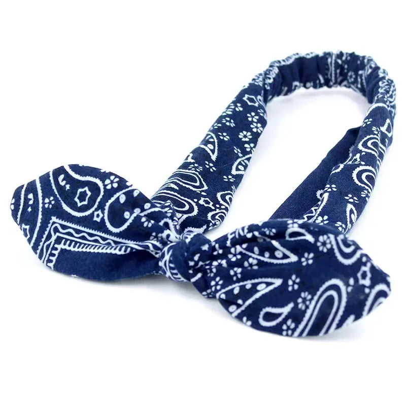 New Women Suede Soft Solid Print Headbands Vintage Boho Cross Knot Elastic Hairbands Bandanas Girls Hair Bands Hair Accessories