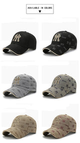 Spring And Autumn New Men's And Women's Baseball Caps Korean Fashion Embroidery Letter Caps Outdoor Leisure Travel Sun Hats