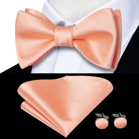 Dropshipping Jacquard Silk Mens Self Bow Tie Hanky Cufflinks Set Male Butterfly Knot Bowtie Wholesale for Male Wedding Business