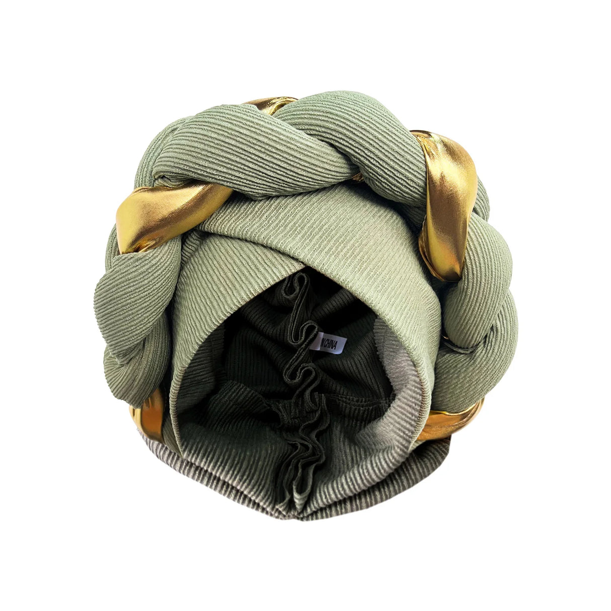 2024 New African Women Pleated Beanie Headwrap Hat Hair Accessories Arab Wrapped Muslim Hijab Turban Cap Female