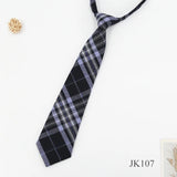 Lazy JK Ties Women Plaid Neck Tie Girls Japanese Style for Jk Uniform Cute Necktie Plaid Uniform School Accessories