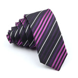 Slim Ties For Men Women Skinny Striped Plaid Paisley 5cm Necktie Casual Wear For Party Wedding Narrow Collar Male Tie Accessorie