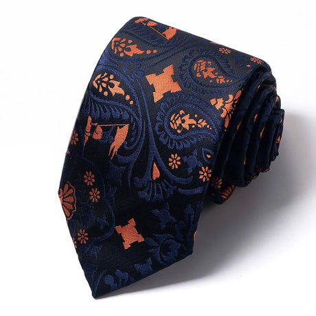 High-quality Wedding Ties For Men Fashion New Style Blue Strip Print Neckties Daily Office Apparel Accessories Gift For Man