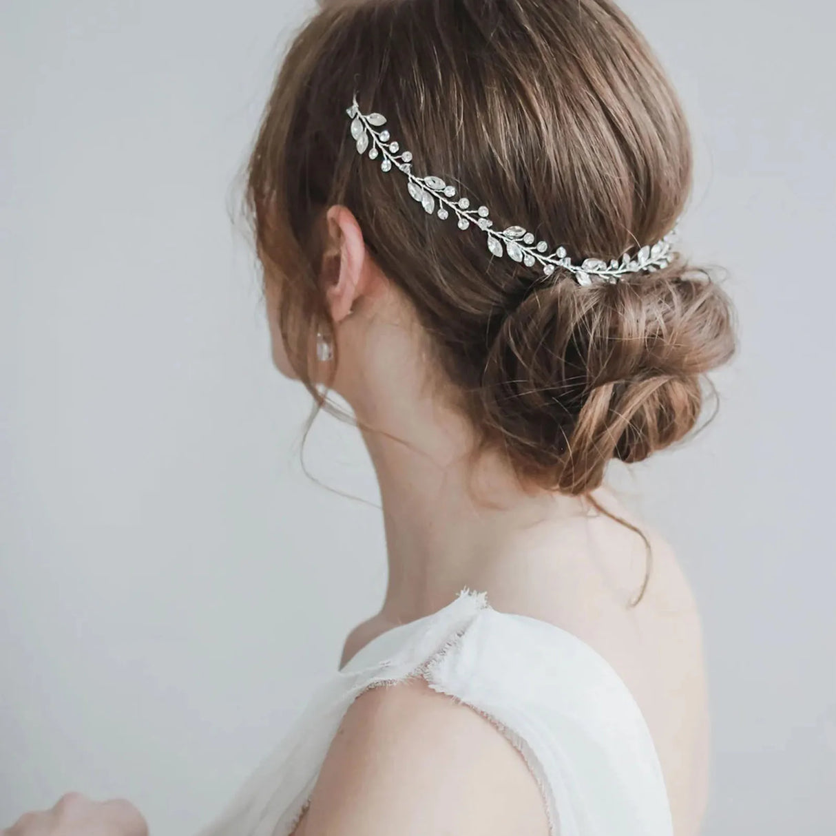Wedding Headbands For Women Bride Handmade Crystal Rhinestone Tiaras Silver Color Hairbands Hair Accessories Queen Headband Gift