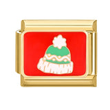 Youvelst Christmas Charm Snowflake Hat Bells Cane Italian Charm Links Fit 9mm Bracelet Stainless Steel DIY Jewelry Making