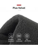 Windproof and Waterproof Outdoor Gloves Touch Screen Thumb and Index Finger Fingertips Warm Gloves for Running Cycling