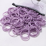 50PCS Macaron Rubber Band Hairband Headband High Elastic Durable Hair Ring Tied High Ponytail Women's Kids Hair Headwear
