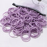 50PCS Macaron Rubber Band Hairband Headband High Elastic Durable Hair Ring Tied High Ponytail Women's Kids Hair Headwear