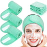 3pcs Women Soft Toweling Headbands Adjustable Sports Hairband Yoga Spa Bath Shower Wash Face Make Up Skincare Wide Head Band