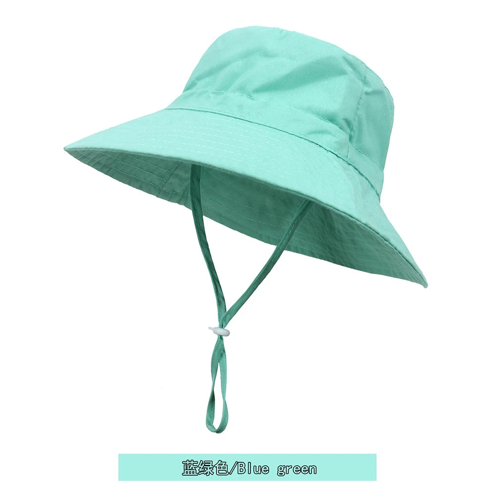 XS,M,L Summer Baby Sun Hat UV Protection Kids Bucket Hat For Girls Boys Outdoor Panama Beach Caps Toddler Infant Bucket Cap