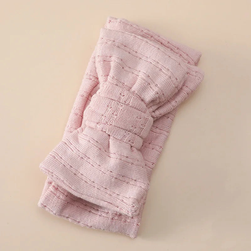 Baby Headband Hair Accessories Infant Girl Hairbands Bows Elastic Turbans for Newborn Babies Cotton Knitted Hair Band Baby Items