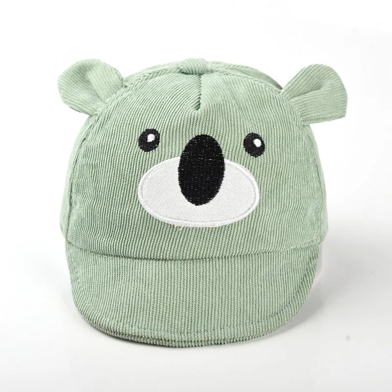 Cartoon Bear Baby Duck Tongue Hat Boy Girl Sunshade Peaked Cap Cotton Children Outdoor Visor Korean Kids Short Brim Baseball Hat