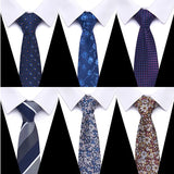 2023 New Design Wholesale 7.5 cm Jacquard Tie Red Men Floral Suit Accessories Fit Formal Party