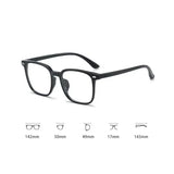 Blue Light Blocking Ladies Square Myopia Glasses New Trendy Finished Near Sight Eyeglasses Prescription Minus Eyewear Diopter