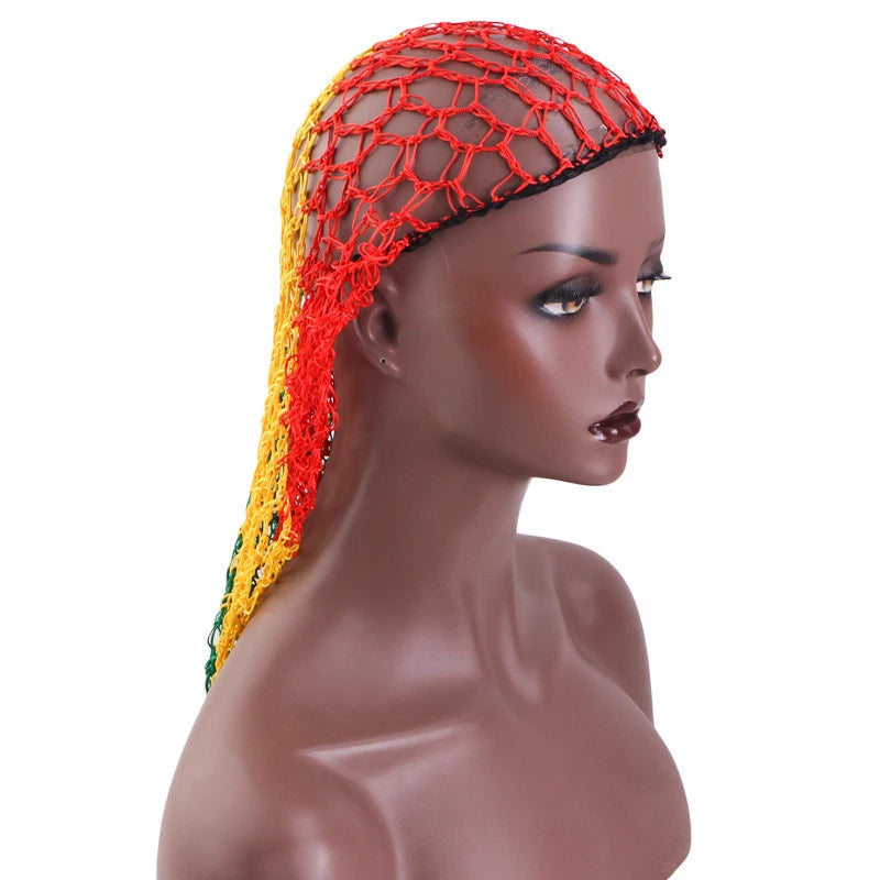 Unisex Elastic Bonnet Long Hair Sock Dreadlock Braids Cap Sleep Hats Head Wrap Turban Night Cap Hair Care Nightcap for Women Men
