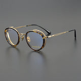 Exquisite Titanium Handmade Glasses Frame Mens Women Retro Square Spectacle Frames Eyeglasses Japanese Design Oval Round Eyewear