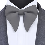 Classic Silk Solid Green Red Black Big Bow Tie for Man Fashion Bowknot Party Business Office Wedding Gift Accessories