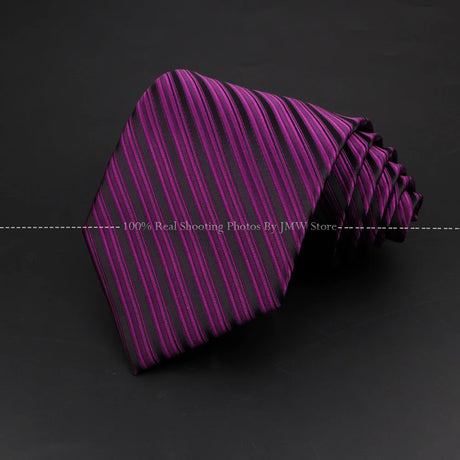 New Design Wedding Men Tie Purple Solid Striped Paisley Flower Neckties Men Business Dropshipping Groom Collar Accessories Gift