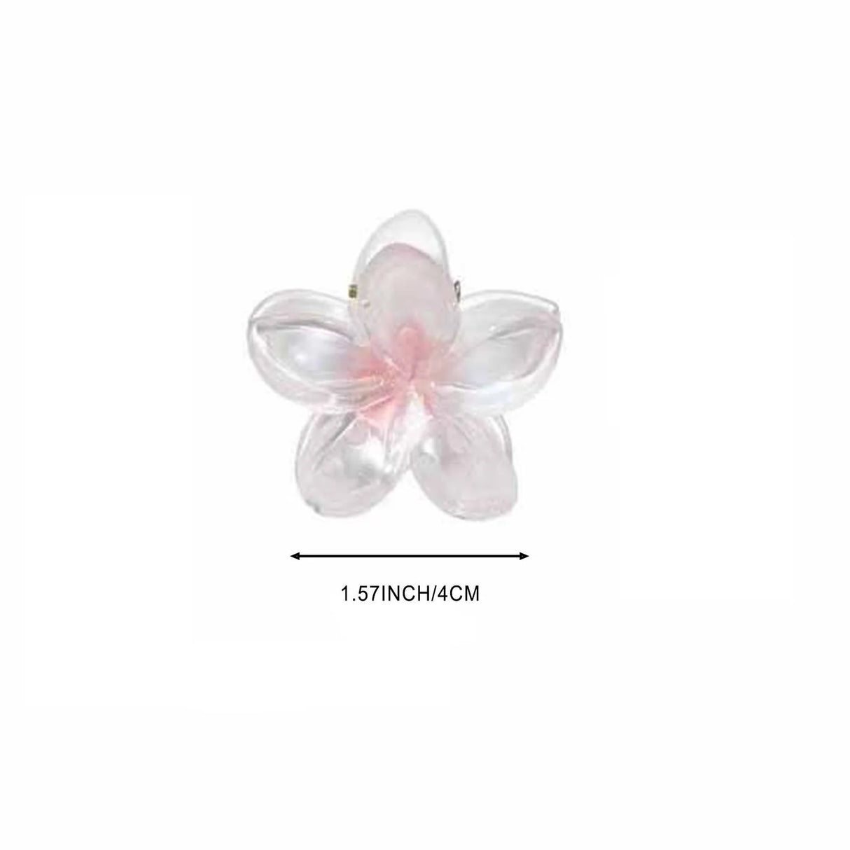 Gradient Frangipani Hair Clip 1PC Plumeria Hairpin Ins Style Ponytail Holder Barrette Sweet Shark Claws Party Hair Accessories