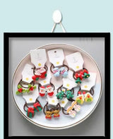 2pcs New Cute Cartoon Christmas Elk Elastic Hair Bands Rubber Hair Rope Tie Girls Hair Scrunchie Ponytail Holder Gum Accessories