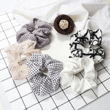 3/5PCS Black White Elastic Hair Bands for Girls Simple Basic Headband Women Rubber Band Hair Accessories Holder Scrunchies Gifts