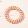 High Elasticity Telephone Coil Hairbands Women Spiral Hair Ties Girls Hair Rings Rope Solid Color Hair Accessories Gum Scrunchy