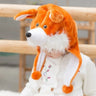 Cute Cosplay Costume Green Headgear Female Beanie Caps Cartoon Winter Autumn Hats Plush Hat Big Frog Eyes Hat Rabbit Bunny Ears