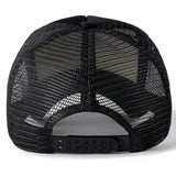 COKK Mesh Baseball Cap Adjustable Snapback Hats For Women Men Unisex Hip Hop Trucker Cap Dad Hat Sponge Soft Breathable Black