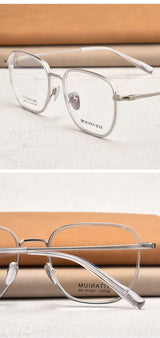 High Quality Ultralight Pure Titanium Glasses Frame for Men and Women Fashionable Retro Eyeglasses Optical Prescription Eyewear