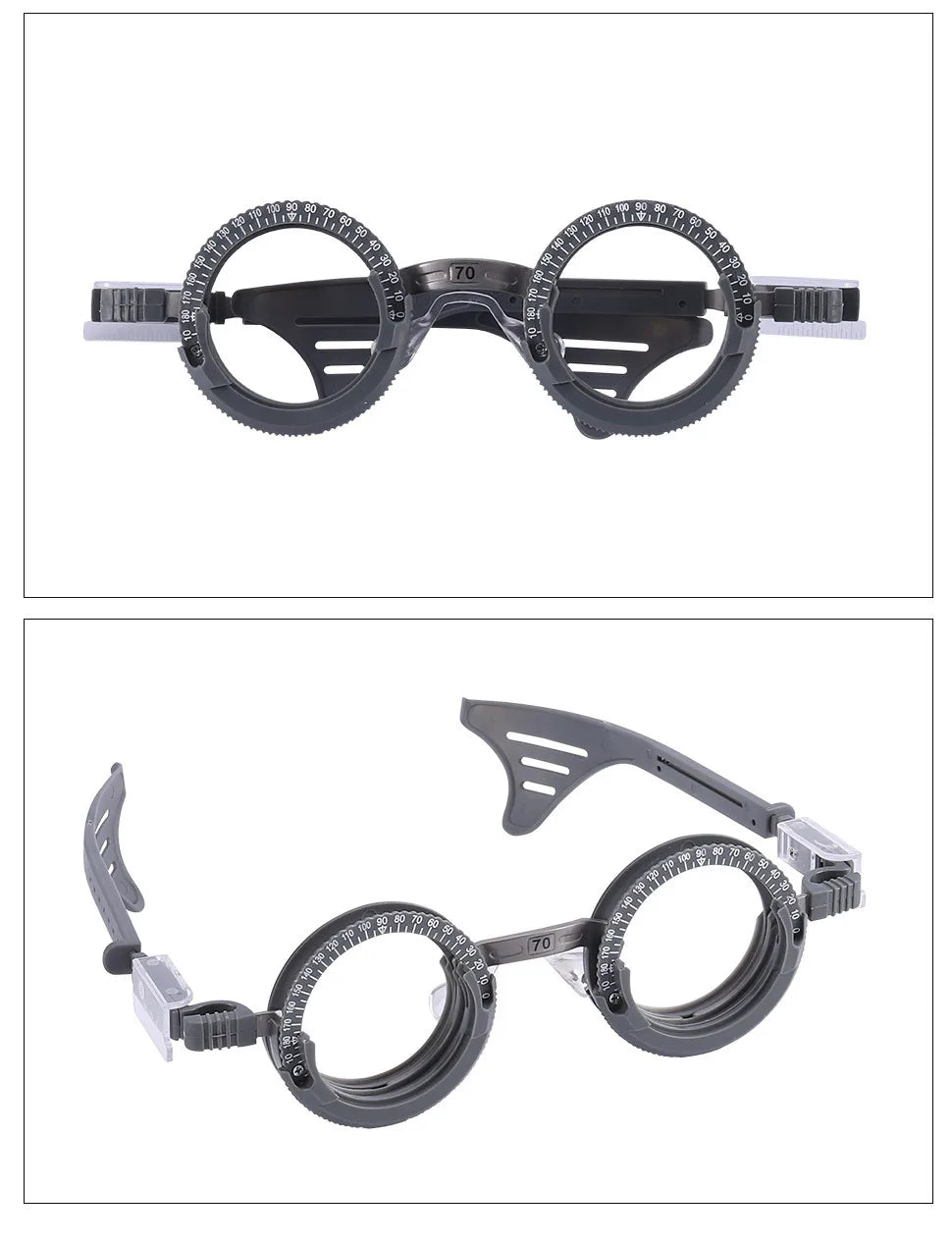 Pure Titanium Trial Frame Optometry Frame Multi Pupil Adjustable Lens Leg Eye Distance Measurement 3 Lenses By Dhoptical
