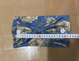 Boho Headbands For Women Fashion Stretch Wide Hair Bands Knoted Turban Yoga Sweatband Elastic Head Bands Stylish Wrap Headbands