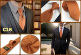 Hot Yellow Brown Men Neckties Classic Suit Formal Dress Wedding School Dropshipping