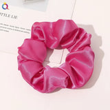 Silk Hair Scrunchies Elastic Hair Bands Not Hurt Hair Women Elegant Headwear Hair Ties Ponytail Holder Hair Rope Rubber Bands