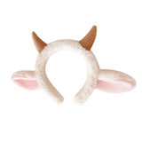 Bands Plush Sheep Ears Horn Bands Cartoon Hair Hoop Lamb Costume Accessory