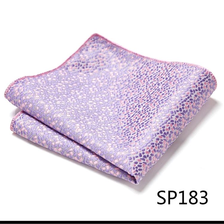 Pocket Square Handkerchief Nice Handmade Woven 100% Silk Hanky Pocket Square Printed  hombre Pink Office Clothing accessories