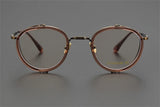 Exquisite Titanium Handmade Glasses Frame Mens Women Retro Square Spectacle Frames Eyeglasses Japanese Design Oval Round Eyewear