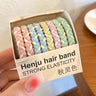 Nylon Rubber High Elastic Hair Bands Hair Ties Women Girls Candy Basic Ponytail Holder Scrunchies Gum Ropes Hair Accessories Set